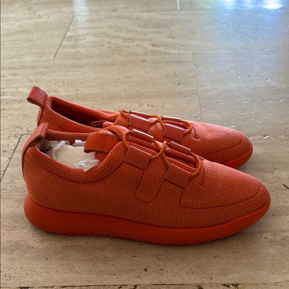 Hermes Men's Orange Sneakers